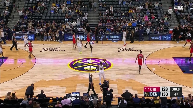 Denver Nuggets real NBA preseason game action photo