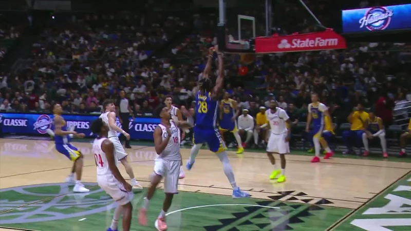 LA Clippers real NBA preseason game action photo